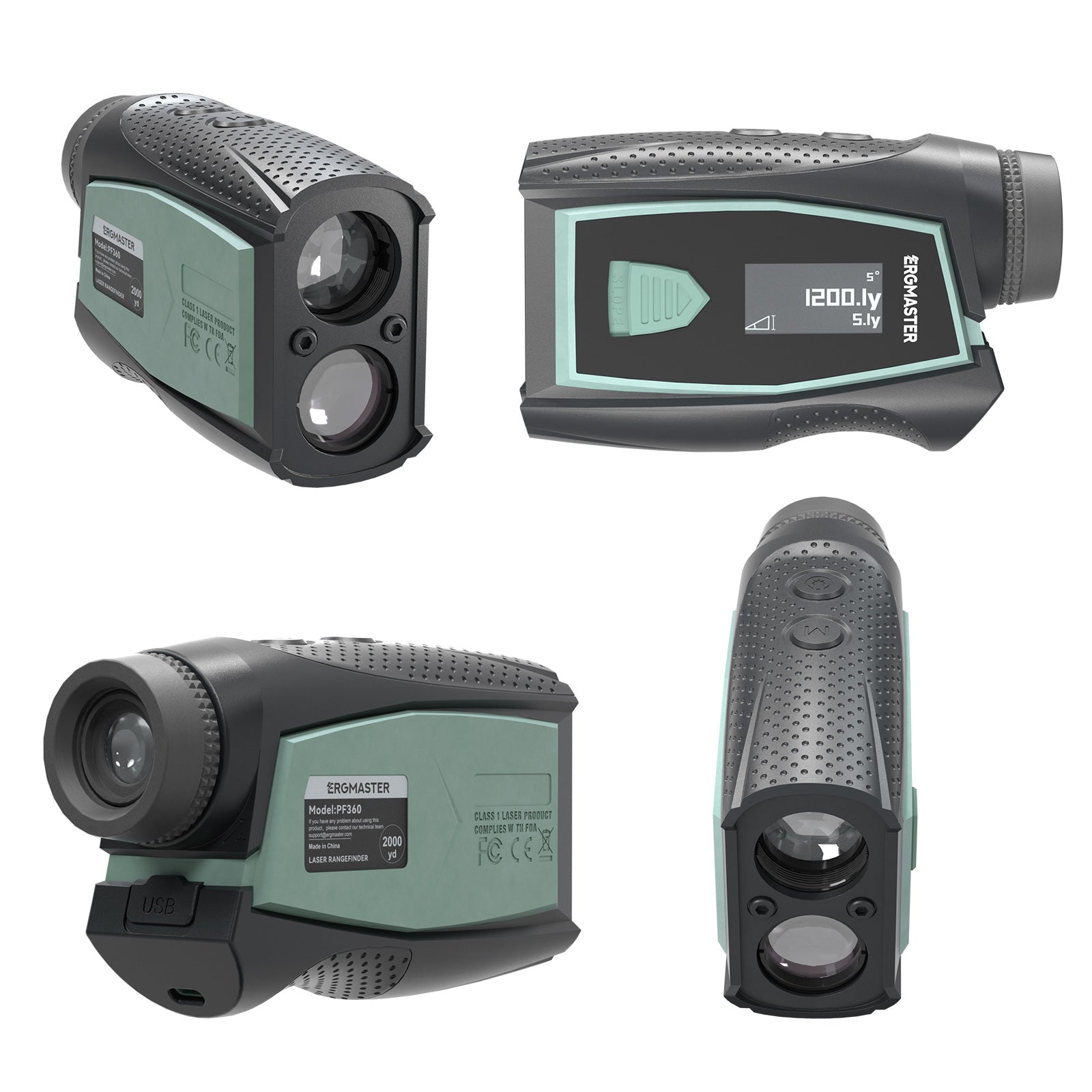 Hunting Laser Rangerfinder 2000Yd, ±0.5Yd Accuracy